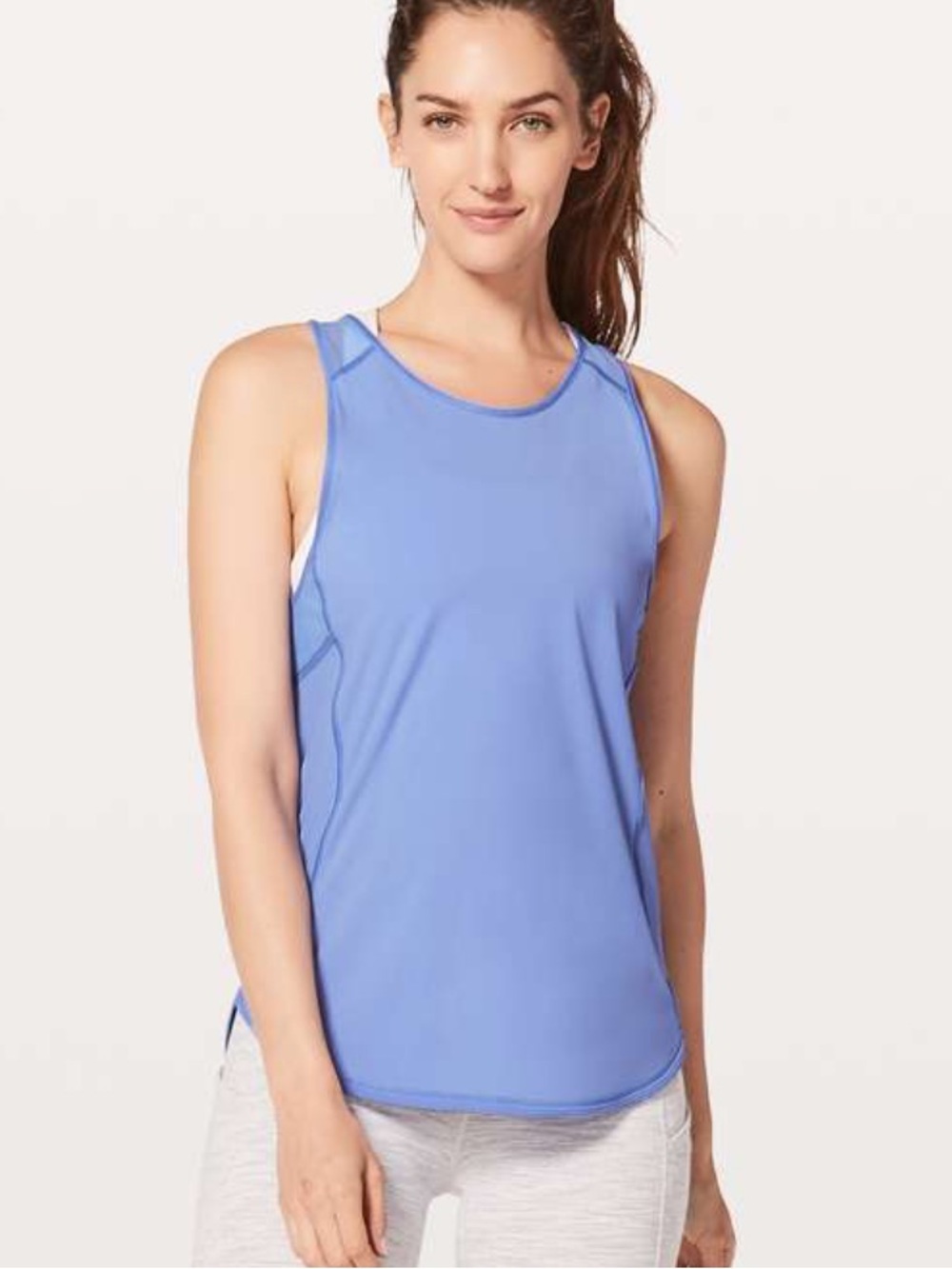 Lululemon Light Blue Periwinkle Women's Sculpt Tank II Top Size 10